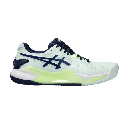 Chaussures ASICS Femme GEL-RESOLUTION 9 Clay Terre Battue Jaune / Vert PE 2023
