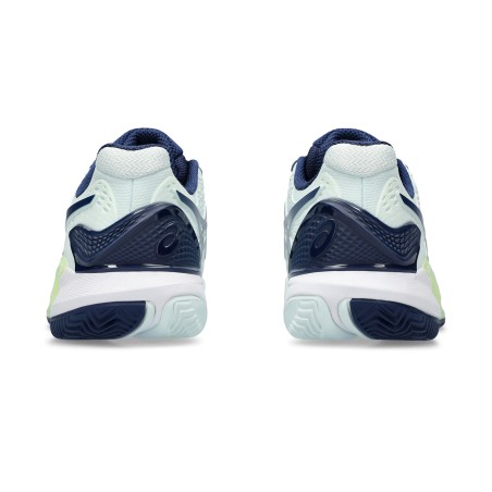 Chaussures ASICS Femme GEL-RESOLUTION 9 Clay Terre Battue Jaune / Bleu PE 2024