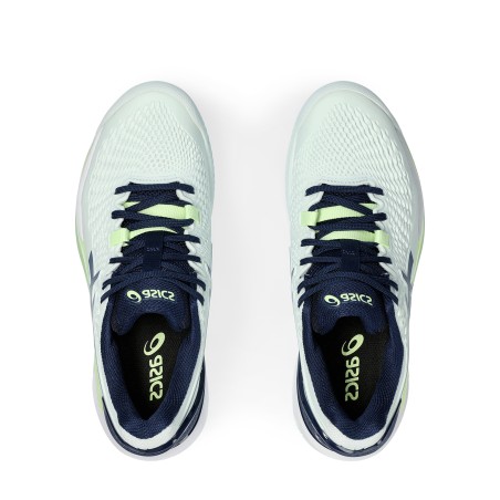 Chaussures ASICS Femme GEL-RESOLUTION 9 Clay Terre Battue Jaune / Vert PE 2023