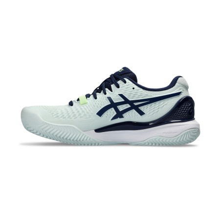 Chaussures ASICS Femme GEL-RESOLUTION 9 Clay Terre Battue Jaune / Vert PE 2023