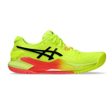 Chaussures ASICS Femme GEL-RESOLUTION 9 PARIS Toutes surfaces Fluo AH 2024