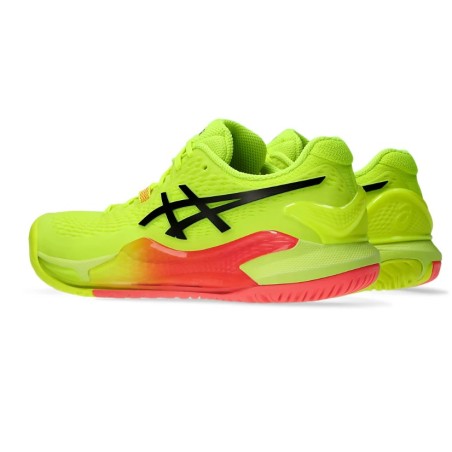 Chaussures ASICS Femme GEL-RESOLUTION 9 PARIS Toutes surfaces Fluo AH 2024