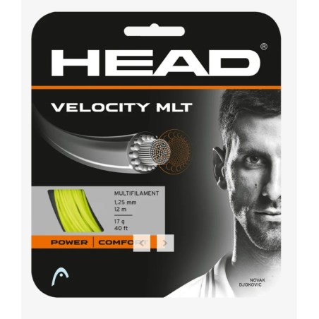 Cordage HEAD VELOCITY MLT Jaune 1.35mm (12m)