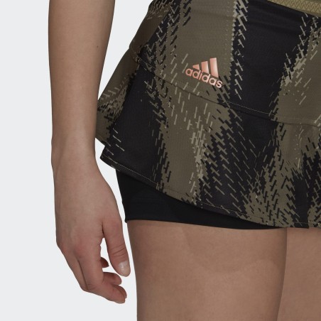 Jupe ADIDAS Femme avec Shorty T PR MATCH SKRT Kaki / Noir AH 2021