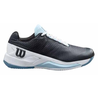 Chaussures WILSON Femme RUSH PRO 4.0 Terre Battue Noir / Blanc PE 2022