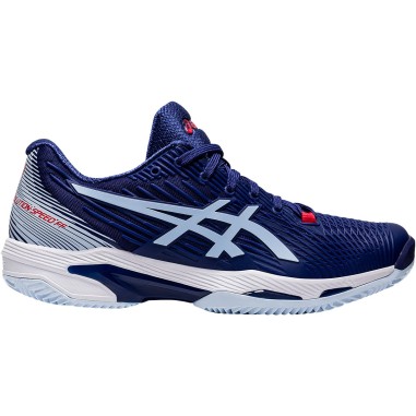 Chaussures ASICS Femme SOLUTION SPEED FF CLAY Bleu / Blanc / Rouge AH 2022