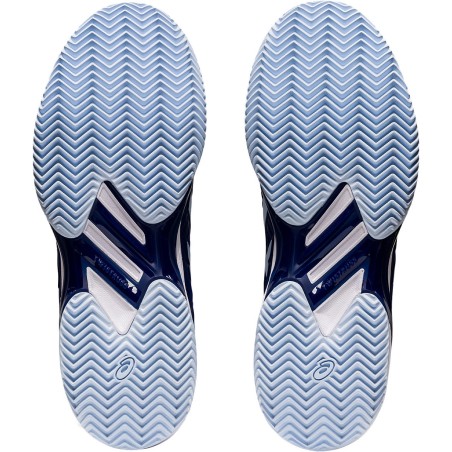 Chaussures ASICS Femme SOLUTION SPEED FF Terre Battue Marine / Blanc AH 2022