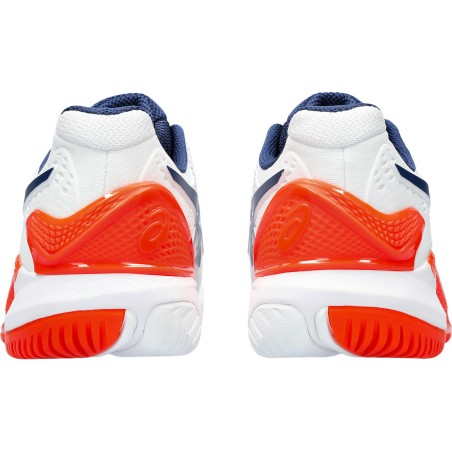 Chaussures ASICS Homme GEL-RESOLUTION 9 Toutes Surfaces Blanc / Bleu AH 2023