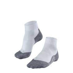 Chaussettes FALKE Homme RU4 LIGHT SHORT Blanc / Gris
