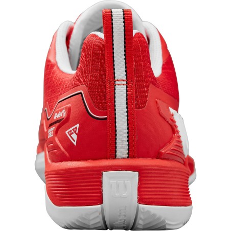 Chaussures WILSON Homme RUSH PRO 4.5 Terre Battue Rouge / Blanc AH 2024