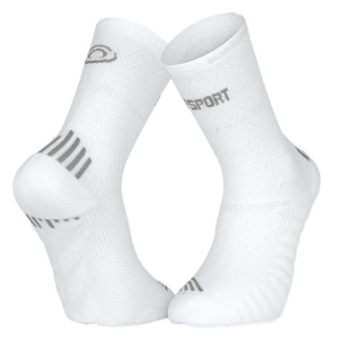 Chaussettes Running BV SPORT Courtes RUN MARATHON + Blanche