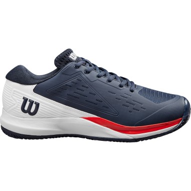Chaussures WILSON Homme RUSH PRO ACE Terre Battue Noir / Blanc / Rouge PE 2024