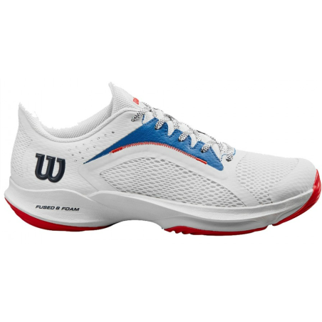 Chaussures Padel WILSON Femme HURAKN 2.0 Blanc / Bleu / Rouge 2024