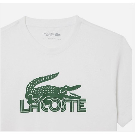 T-Shirt LACOSTE Homme ULTRA DRY Blanc AH 2024