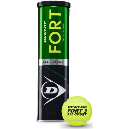 Tube de 4 balles DUNLOP FORT ALL COURT TS