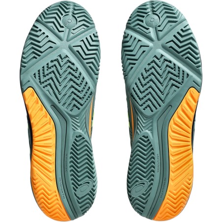 Chaussures Padel ASICS Homme GEL-RESOLUTION 9 Kaki / Orange AH 2024