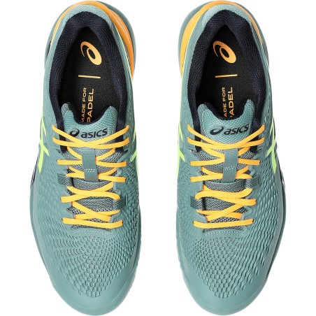 Chaussures Padel ASICS Homme GEL-RESOLUTION 9 Kaki / Orange AH 2024