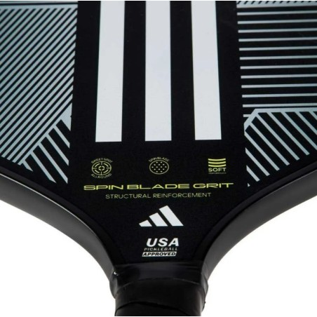 Raquette Pickleball MATCH 3 (229g) Gris / Noir AH 2024