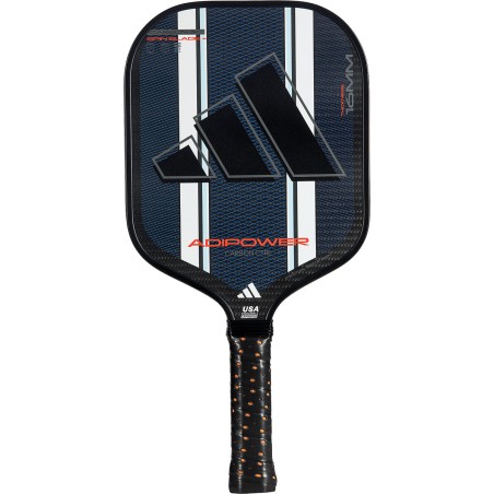 Raquette Pickleball ADIDAS ADIPOWER CARBON CTRL (223 g) Noir/Bleu/Blanc AH 2024