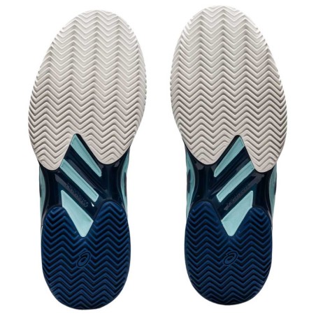 Chaussures ASICS Femme GEL SOLUTION SPEED FF2 Terre Battue Vert / Marine PE 2022