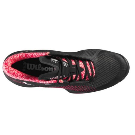 Chaussures WILSON Femme KAOS SWIFT 1.5 W Terre Battue Noir / Rose PE 2023