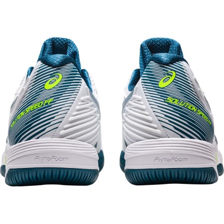 Chaussures ASICS Homme SOLUTION SPEED FF 2 Toutes Surfaces Blanc / Bleu 2023