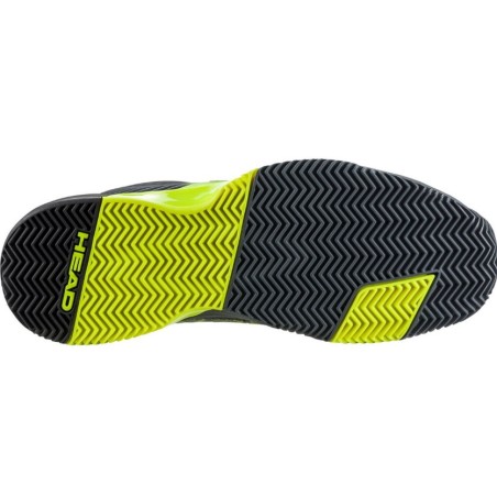 Chaussures HEAD Homme REVOLT PRO 4.0 Terre Battue Noir / Jaune PE 2022