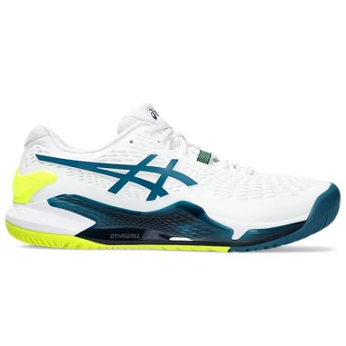 Chaussures ASICS Homme GEL-RESOLUTION 9 Toutes Surfaces Blanc / Bleu AH 2023