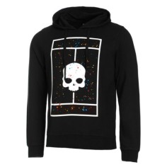 Sweat à capuche HYDROGEN Homme COURT HOODIE Noir / Blanc...