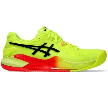 Chaussures ASICS Homme GEL-RESOLUTION 9 Toutes Surfaces Jaune Fluo / Orange 2024