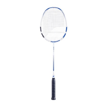 Raquette Badminton BABOLAT SATELITE RISE Cordée (84 g) Blanc / Bleu 2024