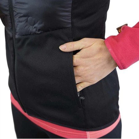 Veste Gilet Running RAIDLIGHT Femme Sorona Hybrid Noir AH 2022