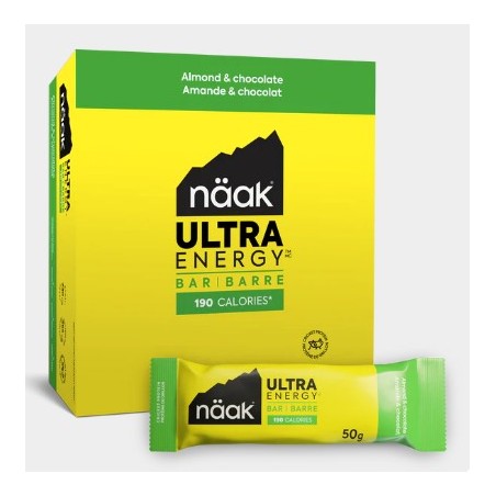 Barres ENERGETIQUE NAAK Energy Bar Amande et Chocolat 50g 2024