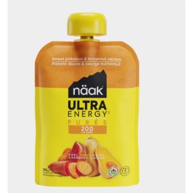 Purées ENERGETIQUE NAAK ULTRA ENERGY Patate Douce/ Butternut 200 Cal 90 g 2024