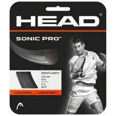 Cordage HEAD SONIC PRO 1.30mm 16 Noir (12 m)
