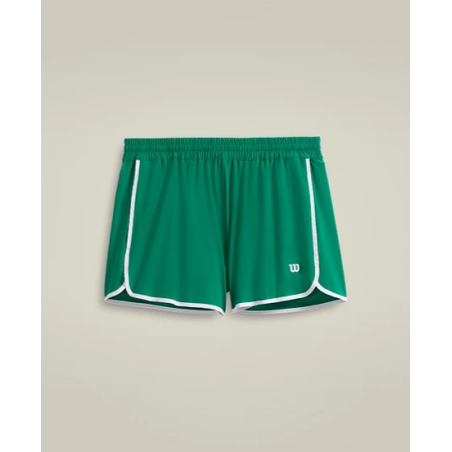 Short WILSON Femme TEAM SHORT Vert / Blanc PE 2024