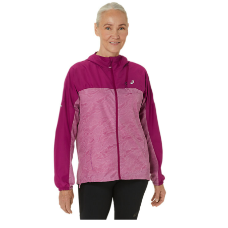 Veste Running ASICS Femme FUJITRAIL Violet / Blanc PE 2024