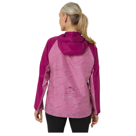 Veste Running ASICS Femme FUJITRAIL Violet / Blanc PE 2022