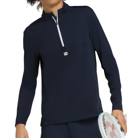 Sweat WILSON Homme 1/2 Zip ELEVATE PERFORMANCE Marine PE 2024