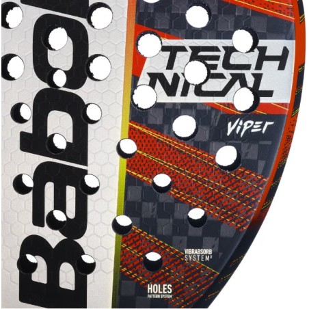 Raquette Padel BABOLAT TECHNICAL VIPER Rouge / Noir / Jaune (365 g) 2023