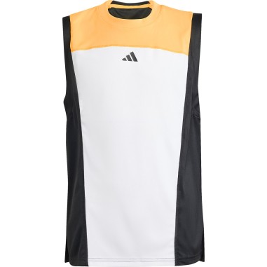 Débardeur ADIDAS Fille TANK PRO PARIS Orange / Noir / Blanc PE 2024