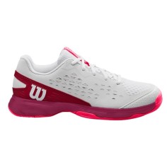 Chaussures WILSON Junior Fille RUSH PRO JR L Blanc / Rose...