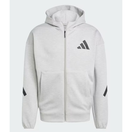 Veste à capuche zippée ADIDAS Homme ZNE FZ Gris / Noir PE 2025