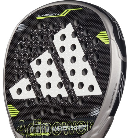 Raquette Padel ADIDAS ADIPOWER CARBON CTRL Gris / Noir / Jaune (360 g) 2025