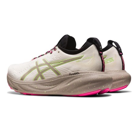 Chaussures Running ASICS Femme GEL-NIMBUS 25 TR Beige / Rose AH 2023