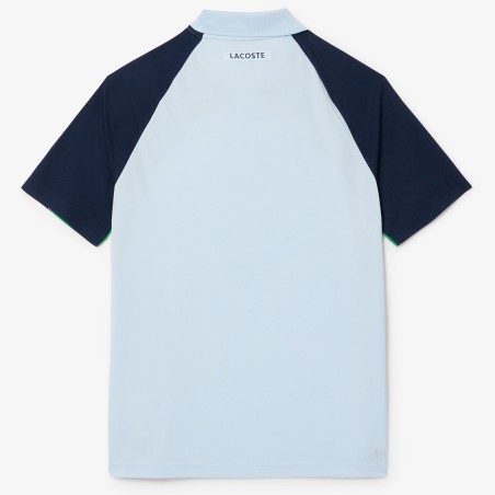 Polo LACOSTE Homme Color-Block Ultra Dry Bleu / Vert / Rose PE 2025