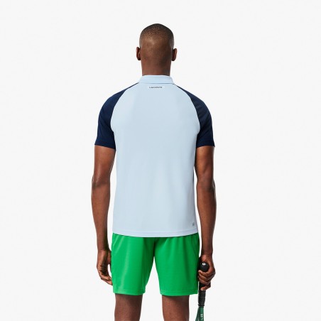 Polo LACOSTE Homme Color-Block Ultra Dry Bleu / Vert / Rose PE 2025