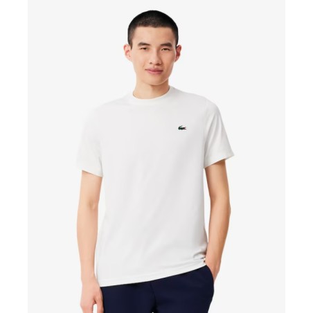 T-Shirt LACOSTE Homme Sport léger stretch protection UV Blanc PE 2025
