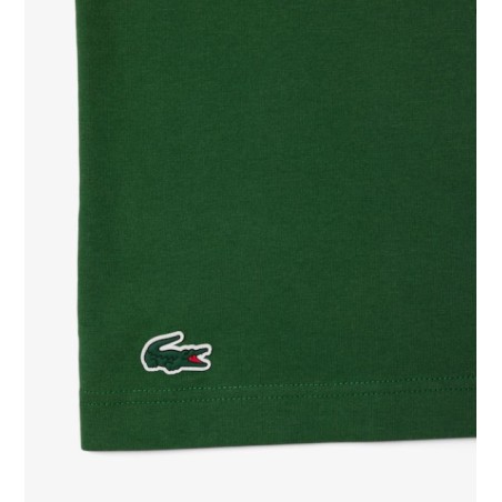 T-Shirt LACOSTE Homme Tennis Héritage imprimé Vert / Blanc PE 2025