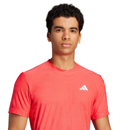 T-Shirt ADIDAS Homme FREELIFT PRO Rouge / Blanc PE 2025